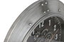 DKD Home Decor Reloj de Pared de Hierro y Cristal Plateado y Negro