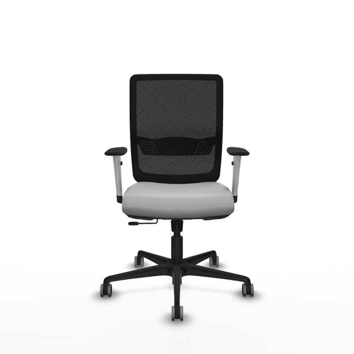 PIQUERAS Y CRESPO Silla de oficina Haches con mecanismo Sincro/Traslack Gris claro y Negro