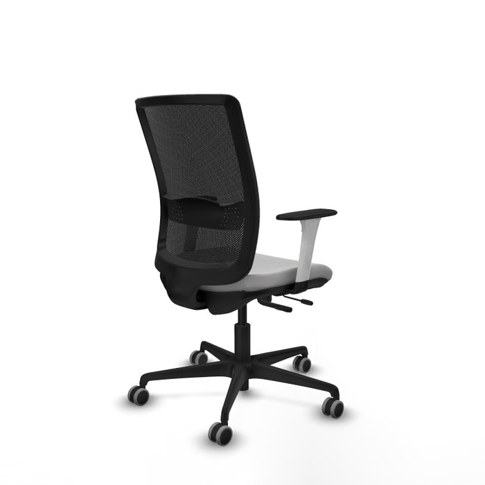 PIQUERAS Y CRESPO Silla de oficina Haches con mecanismo Sincro/Traslack Gris claro y Negro
