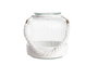 DKD Home Decor Portavelas Blanco Transparente 18 x 21 x 18 cm (6 Unidades)