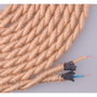 Edm Cable de Yute Trenzado 2 x 0,75mm 20m Marrón