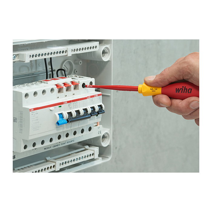 Wiha 3201K12 Juego de 12 Destornilladores SoftFinish electric slimFix con Puntas Phillips, Pozidriv, Ranura, Torx