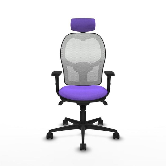 PIQUERAS Y CRESPO Silla de oficina Jorquera con mecanismo Sincro, Lila y Blanco PIQUERAS Y CRESPO Silla de oficina Jorquera con mecanismo Sincro, Lila y Blanco