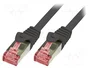 LogiLink Cable de Red Cat.6 S/FTP 1m Negro CQ2033S