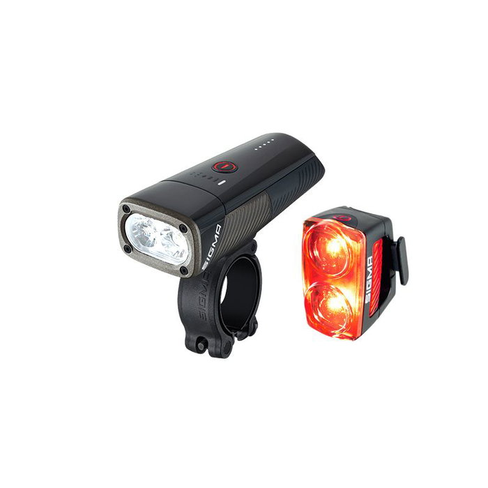 Sigma Juego de luces bicicleta BUSTER 1600 delantera y BUSTER RL 150 trasera, 1600 lúmenes, recargables USB-C Sigma Juego de luces bicicleta BUSTER 1600 delantera y BUSTER RL 150 trasera, 1600 lúmenes, recargables USB-C