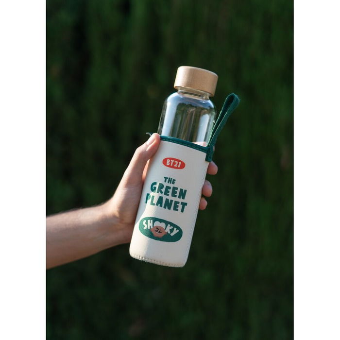 ERIK Botella Cristal Shooky BT21 500ml con Funda de Neopreno