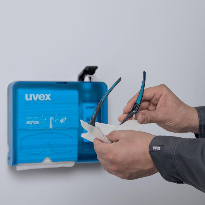 uvex Estación de limpieza de gafas Azul