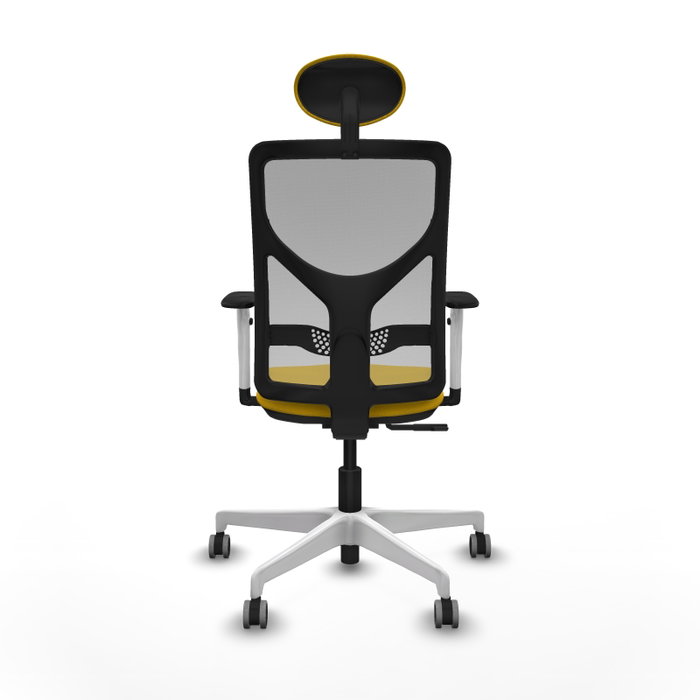 PIQUERAS Y CRESPO Silla de oficina Motilla con mecanismo Sincro, Amarillo y Gris PIQUERAS Y CRESPO Silla de oficina Motilla con mecanismo Sincro, Amarillo y Gris