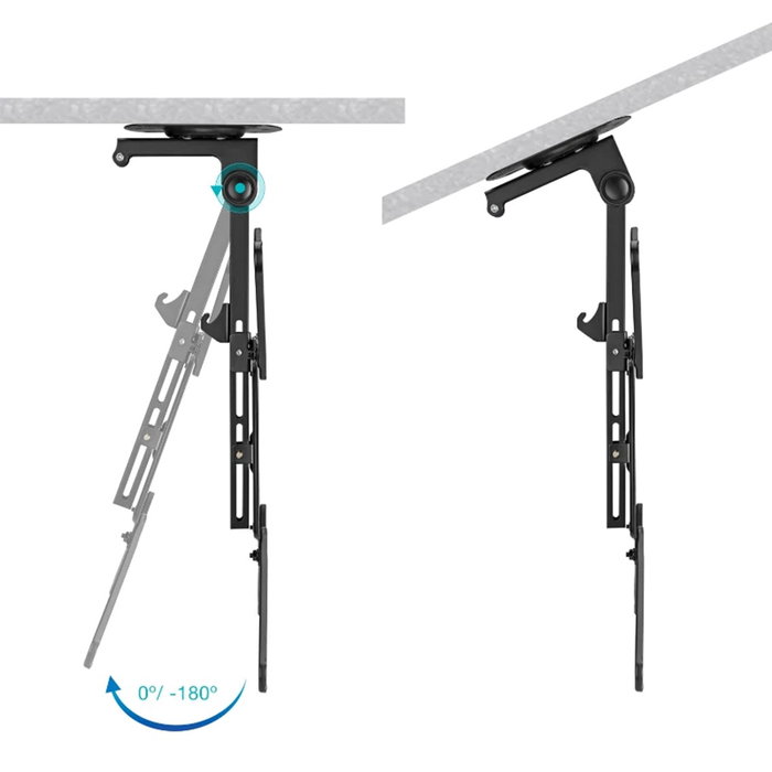 Tooq Soporte de Techo Giratorio LPCE1123TSLI-B para Pantallas 23-55 pulgadas
