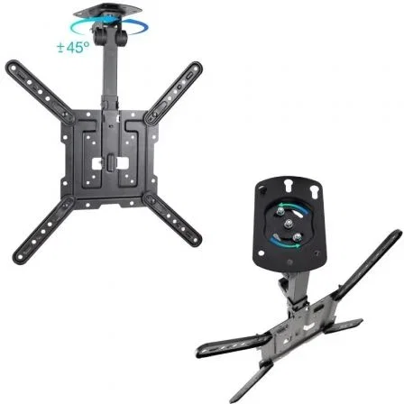 TooQ LPCE1123TSLI-B Soporte de Techo Giratorio/Inclinable para TV de 23-55" hasta 20kg
