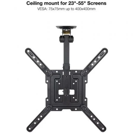 TooQ LPCE1123TSLI-B Soporte de Techo Giratorio/Inclinable para TV de 23-55" hasta 20kg