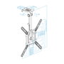 Tooq Soporte de Techo Giratorio LPCE1123TSLI-B para Pantallas 23-55 pulgadas