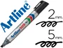 Artline Rotulador Permanente 109 Negro Punta Biselada Tinta Resistente Agua Luz Roce Secado Rápido Trazo 2-5mm