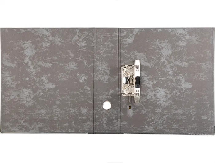 Liderpapel Archivador de Palanca A4 Cartón Forrado Negro Lomo 80mm Compresor Metálico