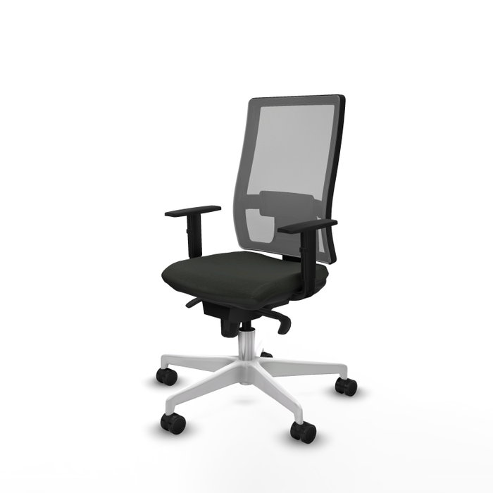PIQUERAS Y CRESPO Silla de oficina Horna con mecanismo Sincro, Negro y Gris