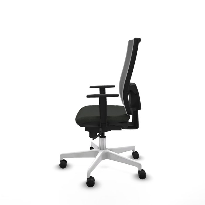 PIQUERAS Y CRESPO Silla de oficina Horna con mecanismo Sincro, Negro y Gris