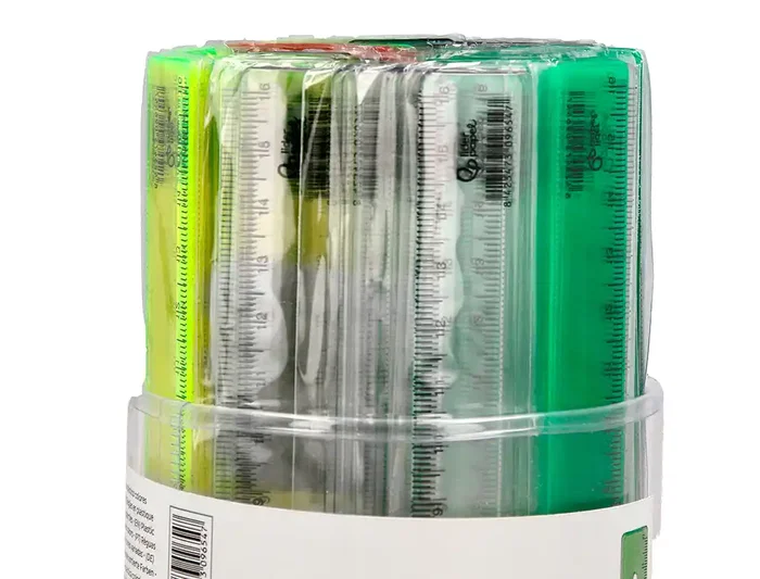 Liderpapel Regla de Plástico 16 cm Cubilete con 100 Unidades Colores Surtidos