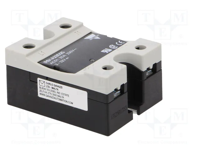 CARLO GAVAZZI RS1A23D25 Relé de semiconductor monofásico 25A 42-265VAC
