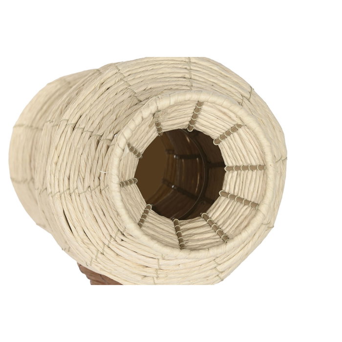 DKD Home Decor Set de 2 Jarrones de Fibra 20x20x70 Natural/Marrón