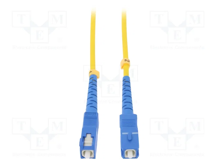 QOLTEC Cable de conexión de fibra óptica SC/UPC Simplex 10m