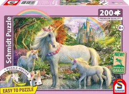 Schmidt Spiele Puzzle SCH1747456920797 El Unicornio y sus Potros 200 Piezas a Partir de 8 Años