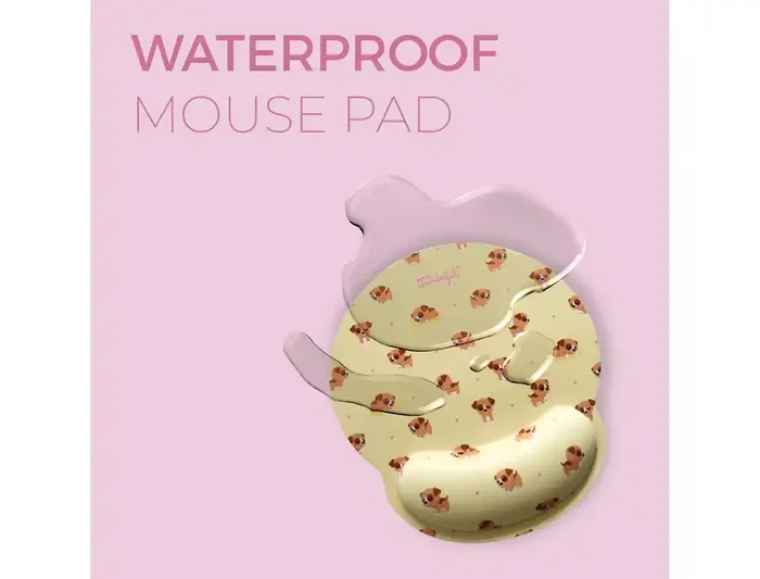 Mr Wonderful Alfombrilla de Ratón Ergonómica con Reposamuñecas de Gel Dog, Tamaño 25 x 23 cm Mr Wonderful Alfombrilla de Ratón Ergonómica con Reposamuñecas de Gel Dog, Tamaño 25 x 23 cm