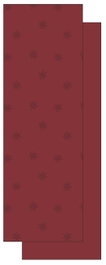 DKD Home Decor Camino de Mesa Algodón Copo de Nieve Rojo