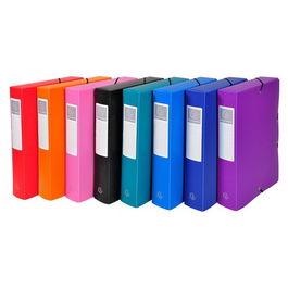 Carpeta De Proyectos Exacompta Exabox Pp Liso Opaco A4 Gomas 6 Cm Surtido (8 Col.)