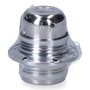 F-Line Portalámparas E27 Metálico Plateado 100W 250V Ø60x40mm con Arandelas