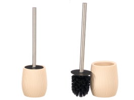 Berilo Escobillero Poliresina Beige Rayas