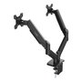 Coolbox Soporte para 2 monitores hasta 32 pulgadas negro mate