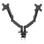 Coolbox Soporte para 2 monitores hasta 32 pulgadas negro mate