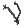 Coolbox Soporte para 2 monitores hasta 32 pulgadas negro mate