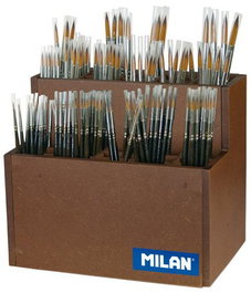 Pincel Milan 311 Pelo Sintetico Expositor De 138