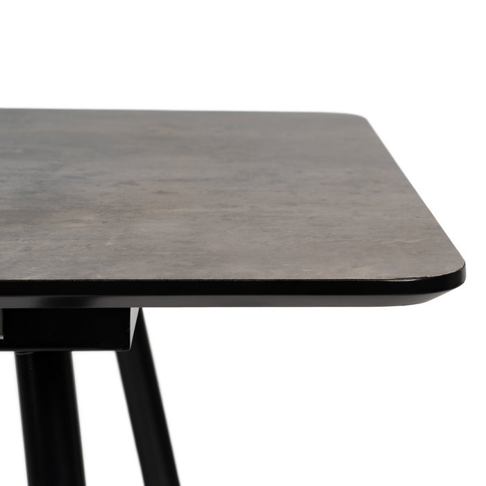 Mesa Extensible Gris Dm-Metal Salón 120 X 80 X 75 cm