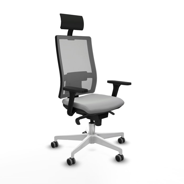 PIQUERAS Y CRESPO Silla de oficina Horna con mecanismo Sincro, Gris PIQUERAS Y CRESPO Silla de oficina Horna con mecanismo Sincro, Gris