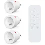 KYF KYF1720185577791 - Juego de 3 Enchufes de Interior con Control Remoto, 2300W, Control Incluido