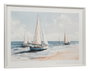 DKD Home Decor Cuadro Lienzo de Veleros, Pack de 2, Azul