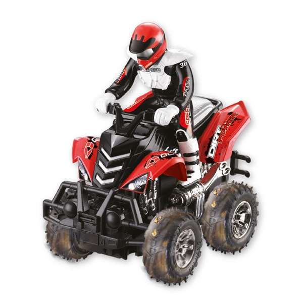 Quad radio control escala 1:14 con bateria 27mhz 27x17x20 cm - modelos surtidos Quad radio control escala 1:14 con bateria 27mhz 27x17x20 cm - modelos surtidos