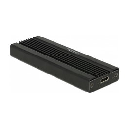 DeLOCK 42600 - Carcasa Externa para SSD M.2 NVMe PCIe con USB Tipo C, USB 3.2 Gen 1 (10 Gbit/s), Chipset JMicron JMS583, Plug and Play, Color Negro
