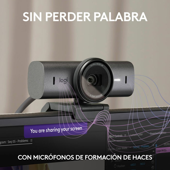 Logitech MX Brio 4K Ultra HD Grafito