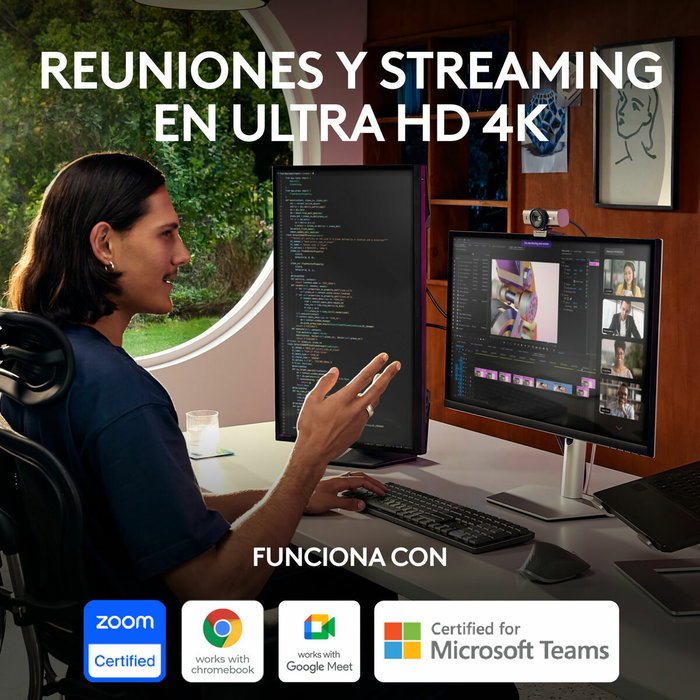 Logitech MX Brio 4K Ultra HD Grafito