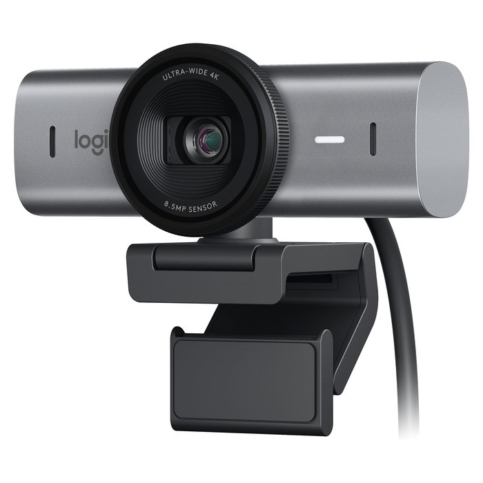 Logitech Brio 705 Cámara Web 4K Master Series Grafito, 3840 x 2160, 30 fps, Zoom 4x, Tapa de Privacidad, USB-C 960-001559