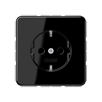 Jung CD1520SW Schuko 16A 250V CD negro Jung CD1520SW Schuko 16A 250V CD negro