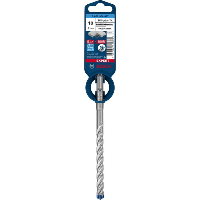 Bosch EXPERT SDS PLUS-7X Broca de Martillo 10 x 100 x 165 mm