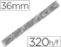 Q-connect Espiral Metálico para Encuadernación 64 5:1 36mm 1,2mm Negro Caja de 25 Unidades