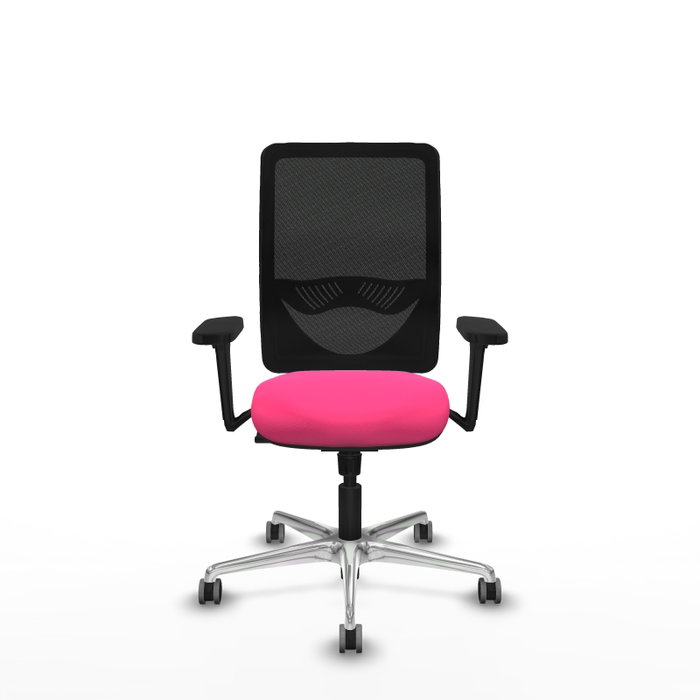 PIQUERAS Y CRESPO Silla de oficina Zulema Rosa y Negro con mecanismo Sincro PIQUERAS Y CRESPO Silla de oficina Zulema Rosa y Negro con mecanismo Sincro