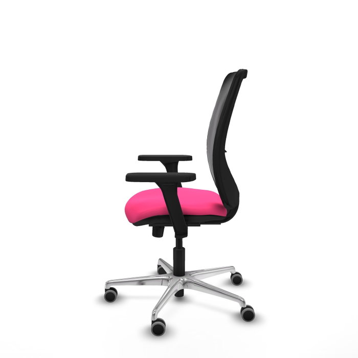 PIQUERAS Y CRESPO Silla de oficina Zulema Rosa y Negro con mecanismo Sincro PIQUERAS Y CRESPO Silla de oficina Zulema Rosa y Negro con mecanismo Sincro