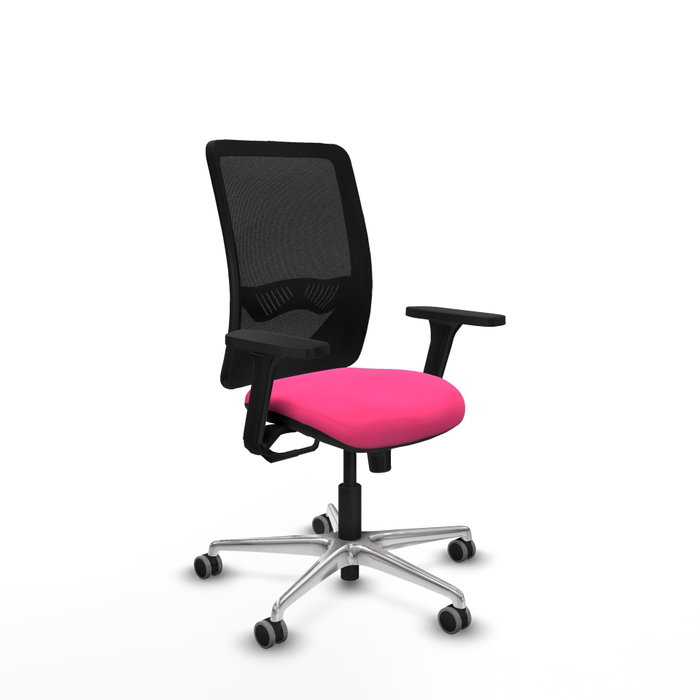 PIQUERAS Y CRESPO Silla de oficina Zulema Rosa y Negro con mecanismo Sincro PIQUERAS Y CRESPO Silla de oficina Zulema Rosa y Negro con mecanismo Sincro