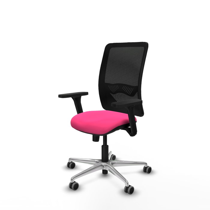 PIQUERAS Y CRESPO Silla de oficina Zulema Rosa y Negro con mecanismo Sincro PIQUERAS Y CRESPO Silla de oficina Zulema Rosa y Negro con mecanismo Sincro